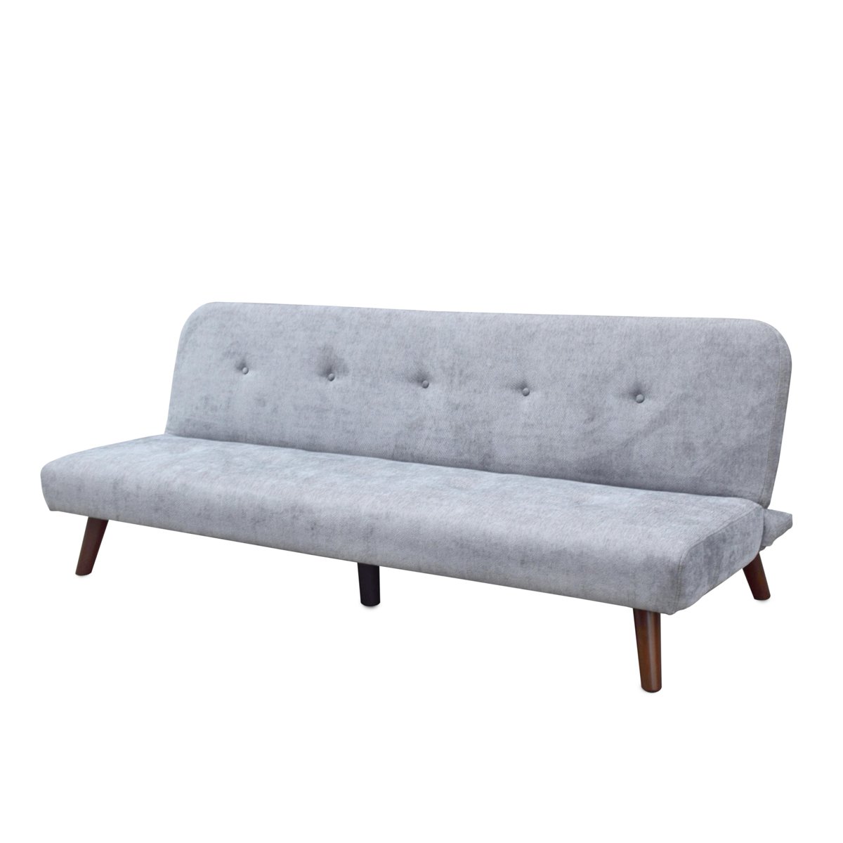 Sofa 3-osobowa z funkcją spania RINKO szara 195x81x74 cm - HO_223268