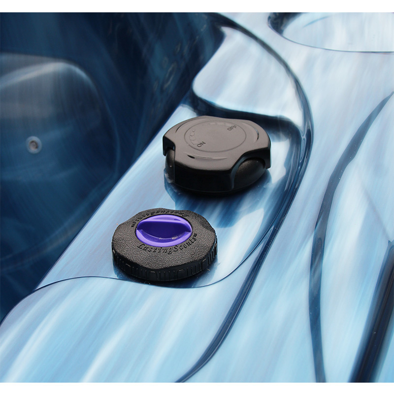 Jacuzzi ogrodowe 3-os. z hydromasażem SPA-705 210x170 cm niebieski/antracyt - HS_SPA705-3303