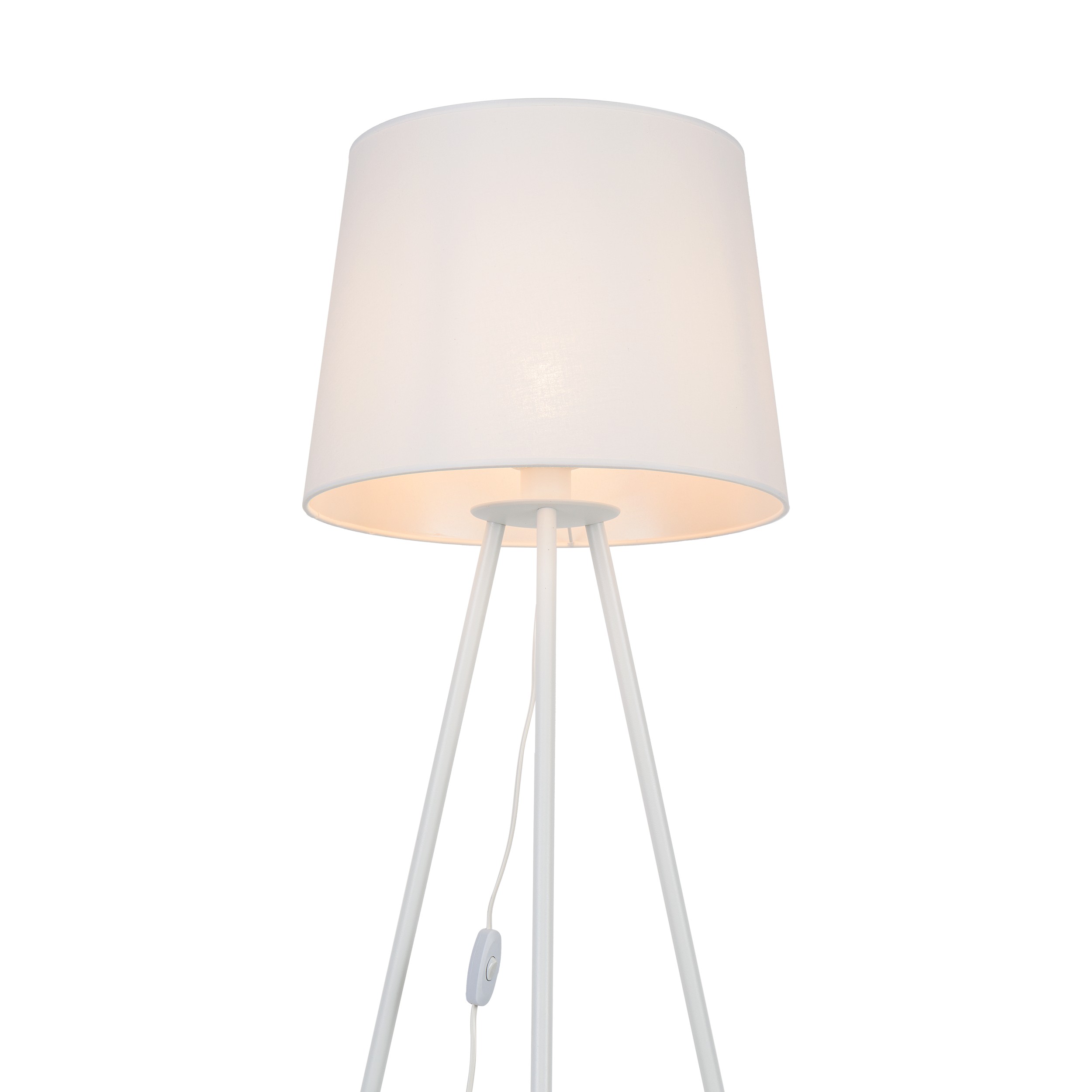 Lampa podłogowa ISEO biała na metalowych nogach - TK_5420