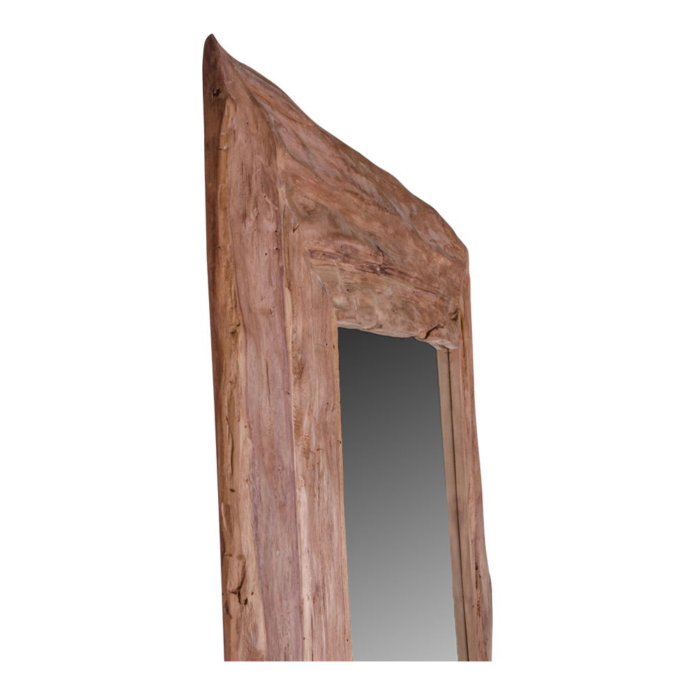 Lustro ścienne GRANADA prostokątne 101x180 cm - drewno tekowe - naturalny - 4001010