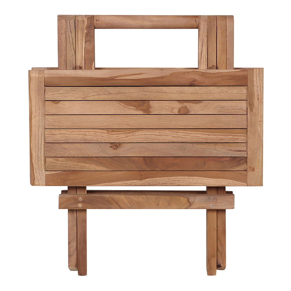 Stolik ogrodowy BILBAO 50x50x50 cm - drewno tekowe, kolor: naturalny - 7501001