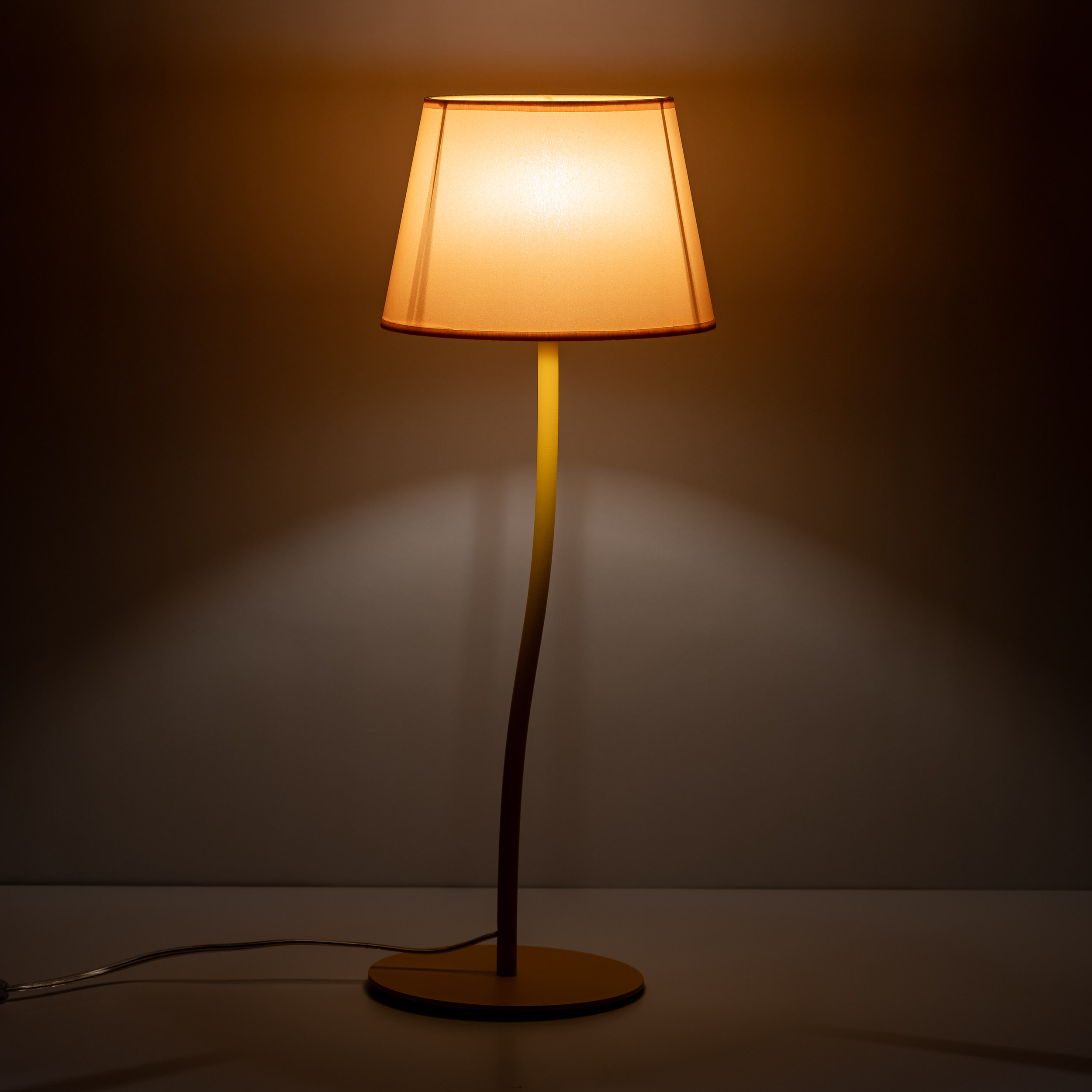 Lampka nocna NICOLA żółta 37x20cm - TK_6641