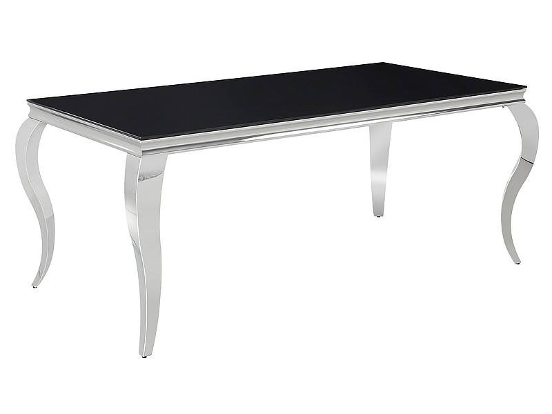 Stół PRINCE czarny/chrom 90x180 SIGNAL