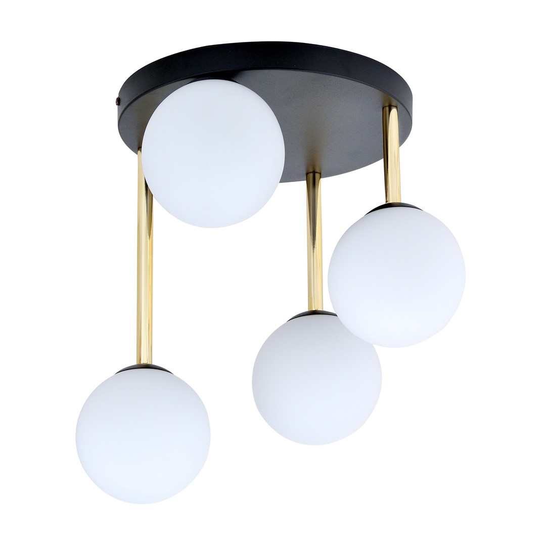 Lampa sufitowa  DOLCE Czarny,Złoty 1260/4