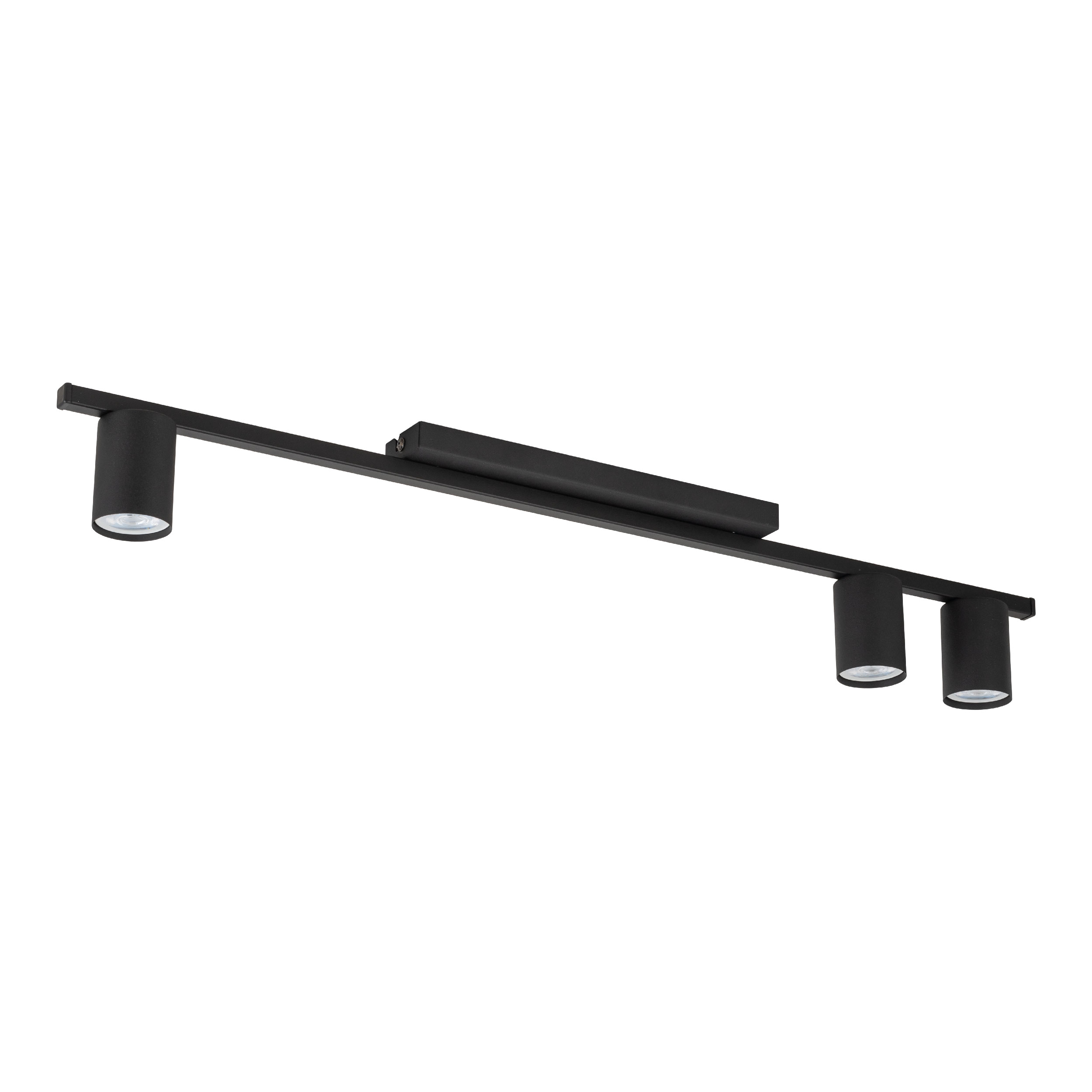 Lampa sufitowa LOGAN czarna na metalowej listwie potrójna 80x11x5cm - TK_4565