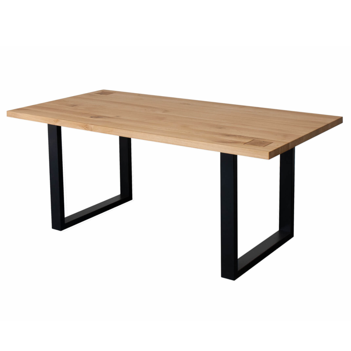 Stół dębowy HALLOW 200x100 drewniano-metalowy