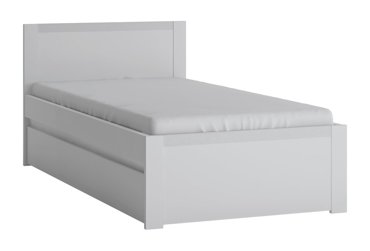 Łóżko z szufladą 90x200 NOVI NVIZ01 Biały