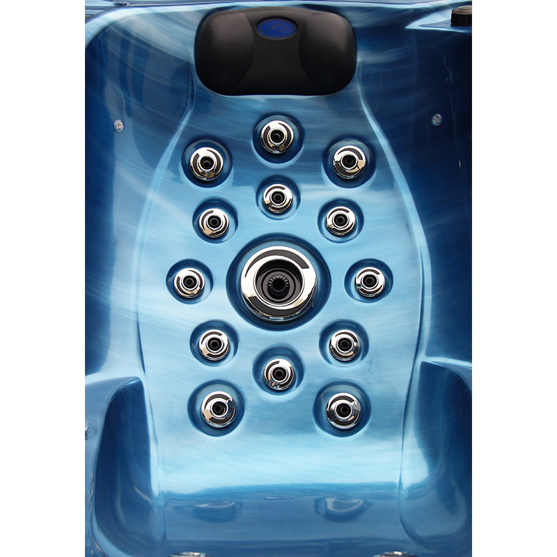 Jacuzzi ogrodowe 3-os. z hydromasażem SPA-705 210x170 cm niebieski/antracyt - HS_SPA705-3303
