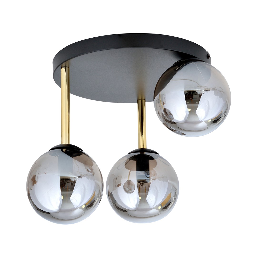 Lampa sufitowa DOLCE Czarny,Złoty 1259/3 - 1259/3