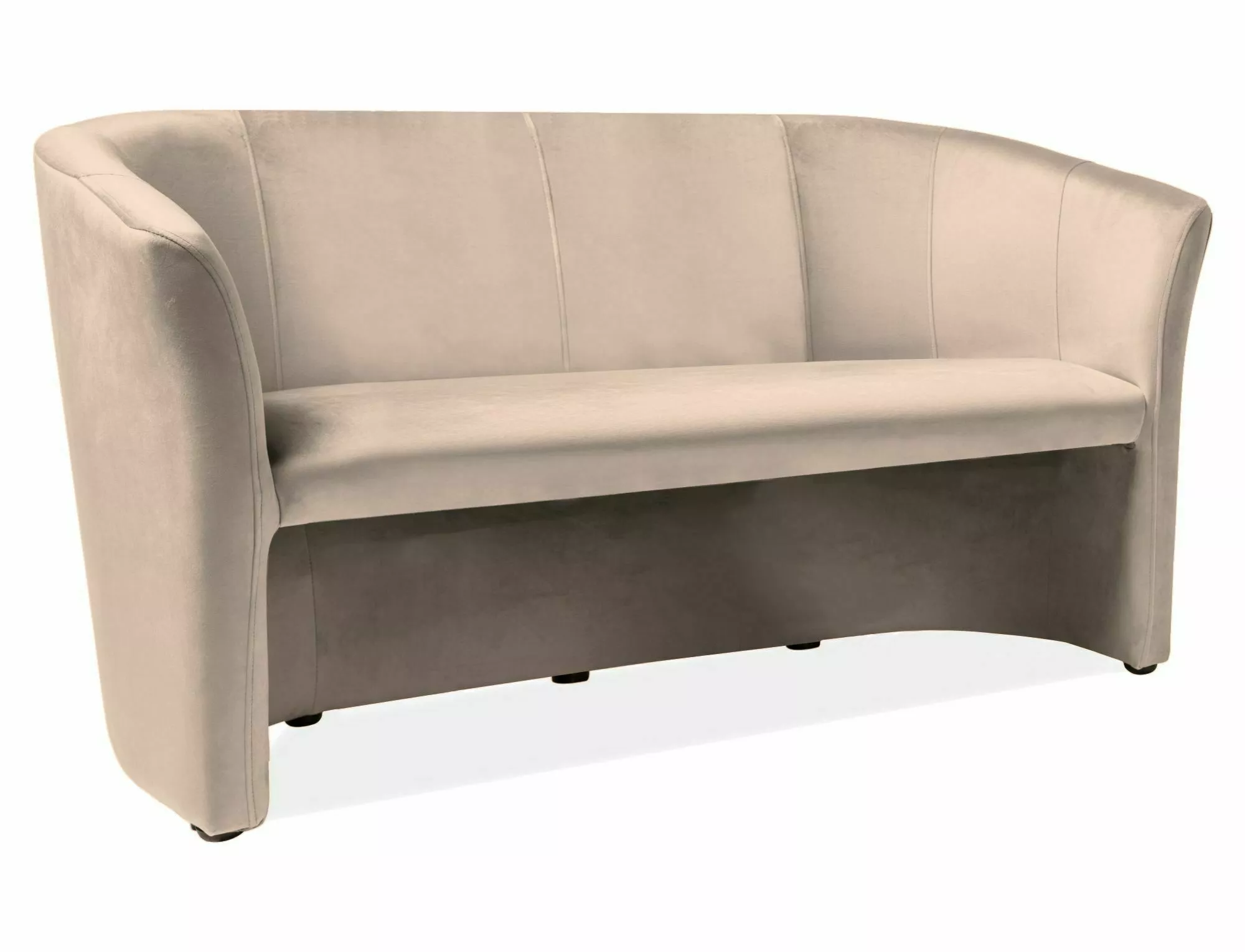 Sofa trzyosobowa TM-3 Velvet ciemny beżowy