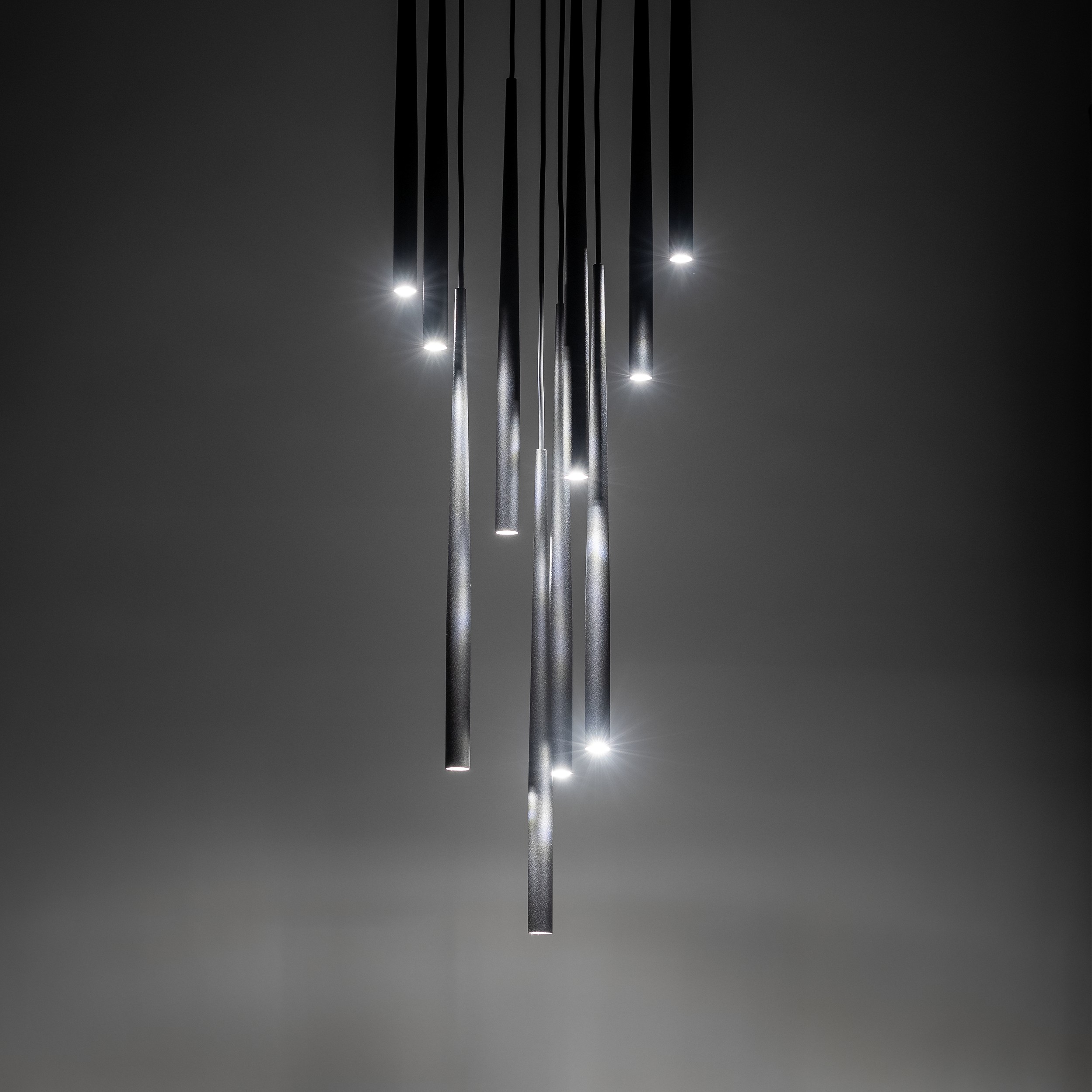 Lampa wisząca PIANO czarna 140x35cm - TK_10114