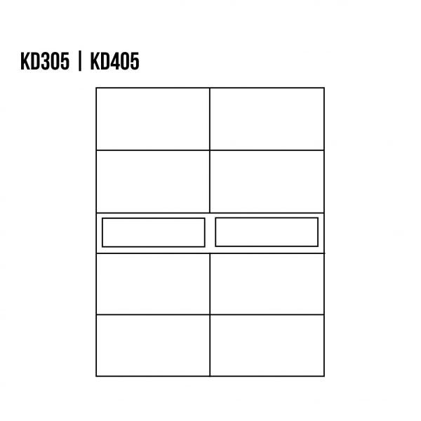 Komoda bukowa KD405 Naturalny DREWMAX - 02970