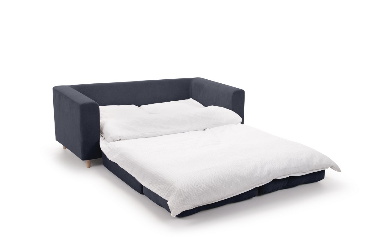 Sofa rozkładana Plant granatowa MEBLEX - PLANT-ROSTO76DARKBLUE