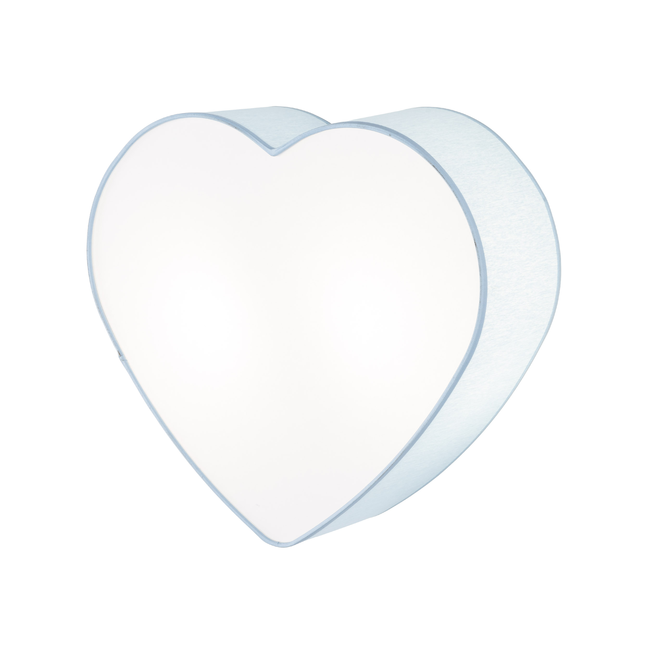 Kinkiet HEART niebieski z bialym kloszem w kształcie serca 42x38x13cm - TK_5924