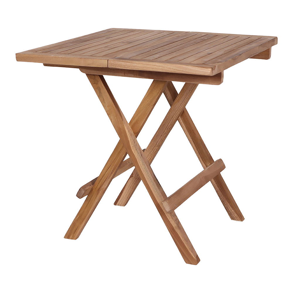 Stolik ogrodowy BILBAO 50x50x50 cm - drewno tekowe, kolor: naturalny - 7501001