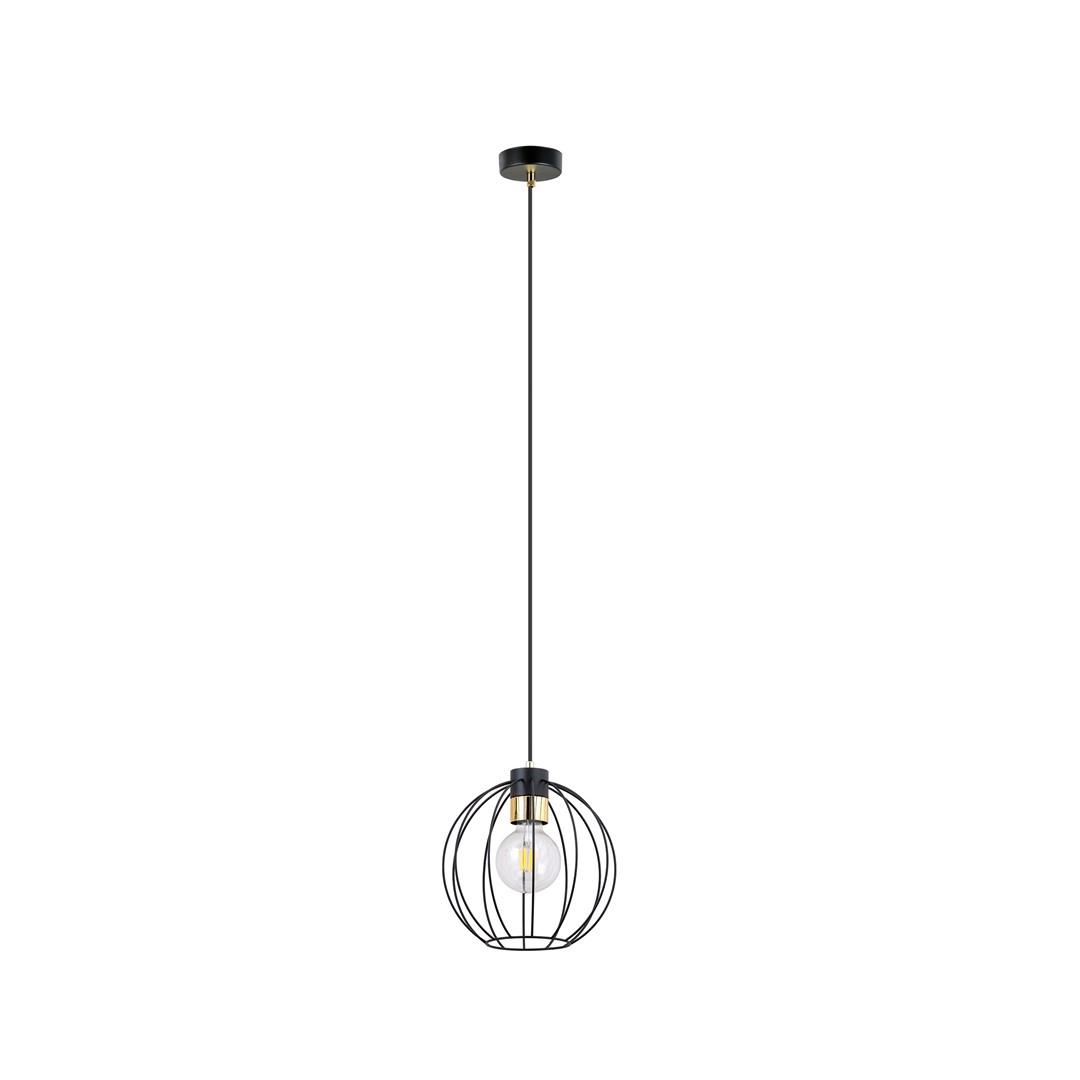 Lampa wisząca GINO Czarny/Złoty 1222/1 - 1222/1