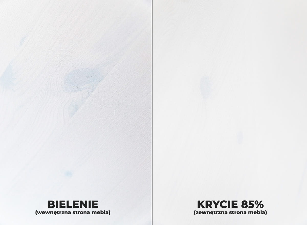 Komoda MARONE ELITE 4-drzwiowa z 2 szufladami- biały, złocisty - PLMEL05