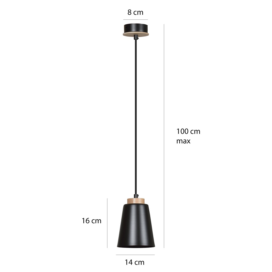 Lampa wisząca BOLERO Czarny 442/1 - 442/1