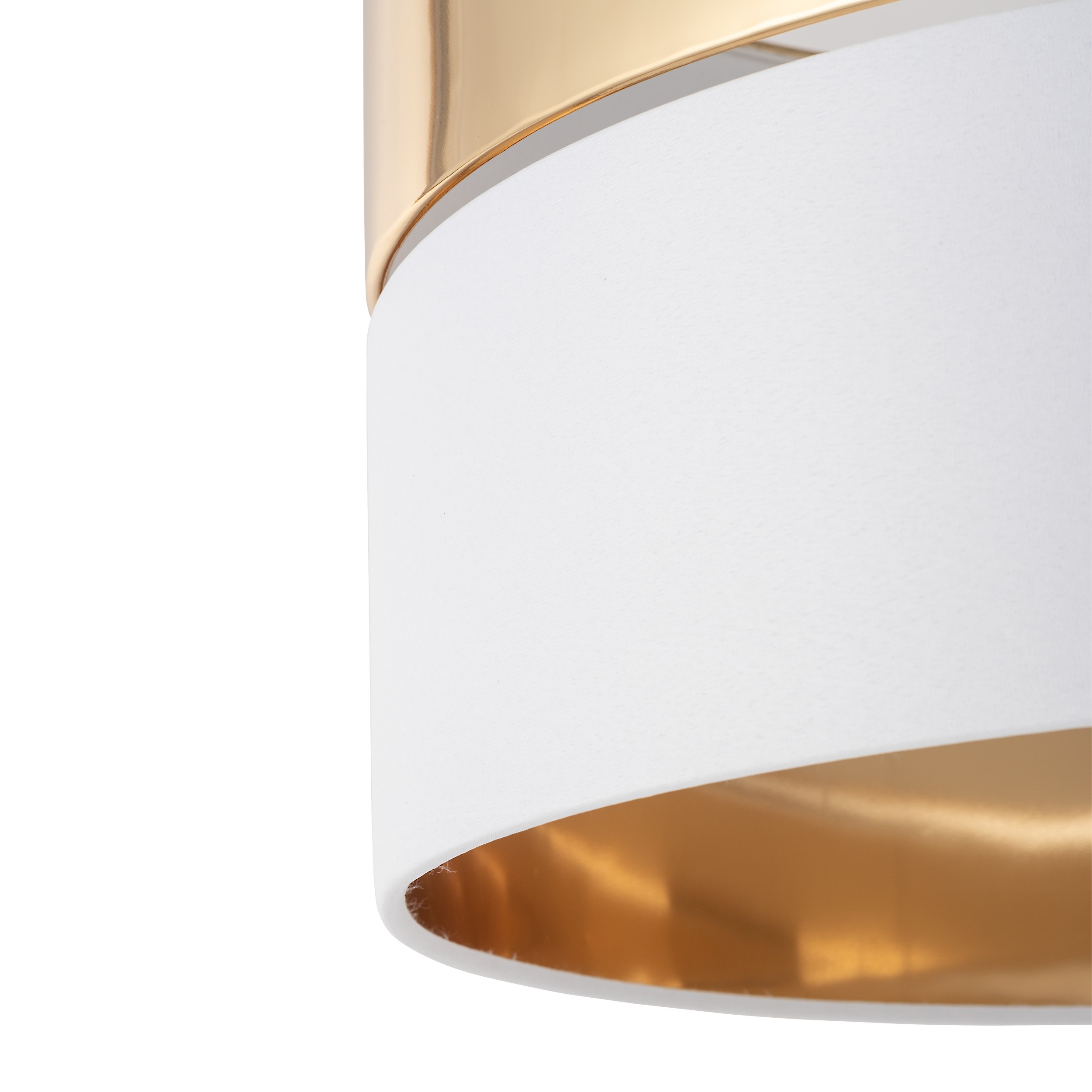 Lampa wisząca HILTON biała ze złotymi elementami 175x50cm - TK_4771