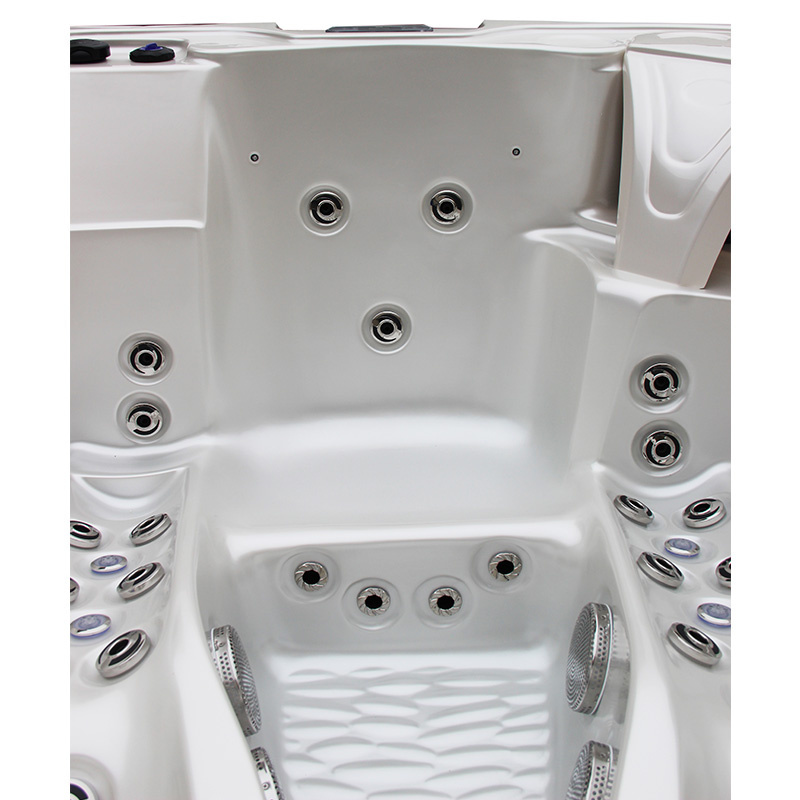 Jacuzzi ogrodowe 3-os. z hydromasażem SPA-705 210x170 cm biały/antracyt - HS_SPA705-3043