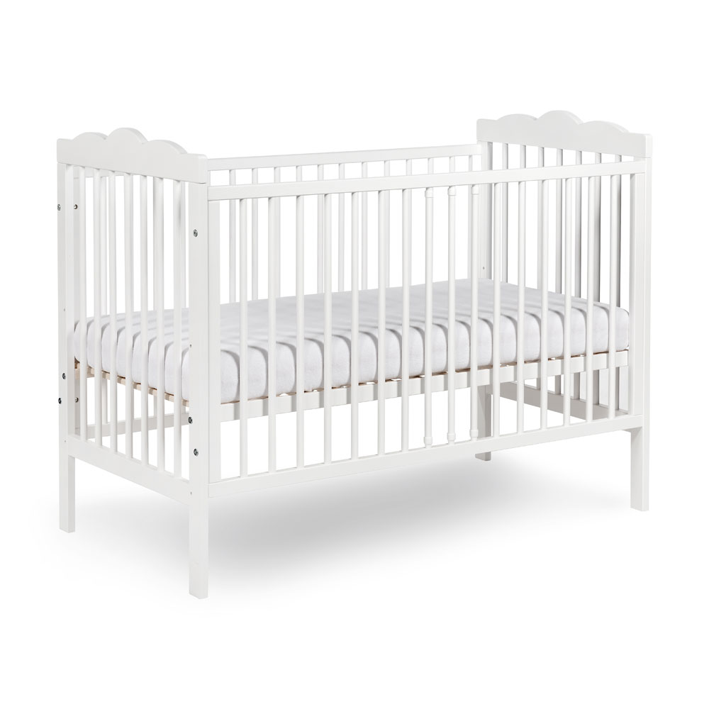 Łóżko dziecięce niemowlęce OLIVER białe 60x120