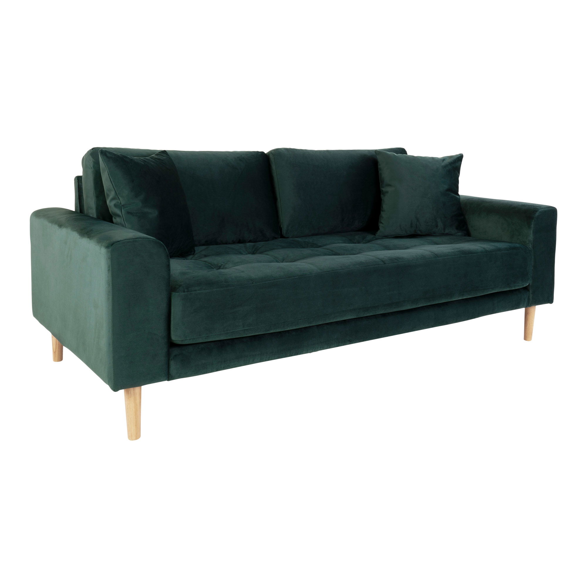 Sofa wypoczynkowa LIDO 2,5-osobowa 180 cm - zielony, naturalny - 1301435