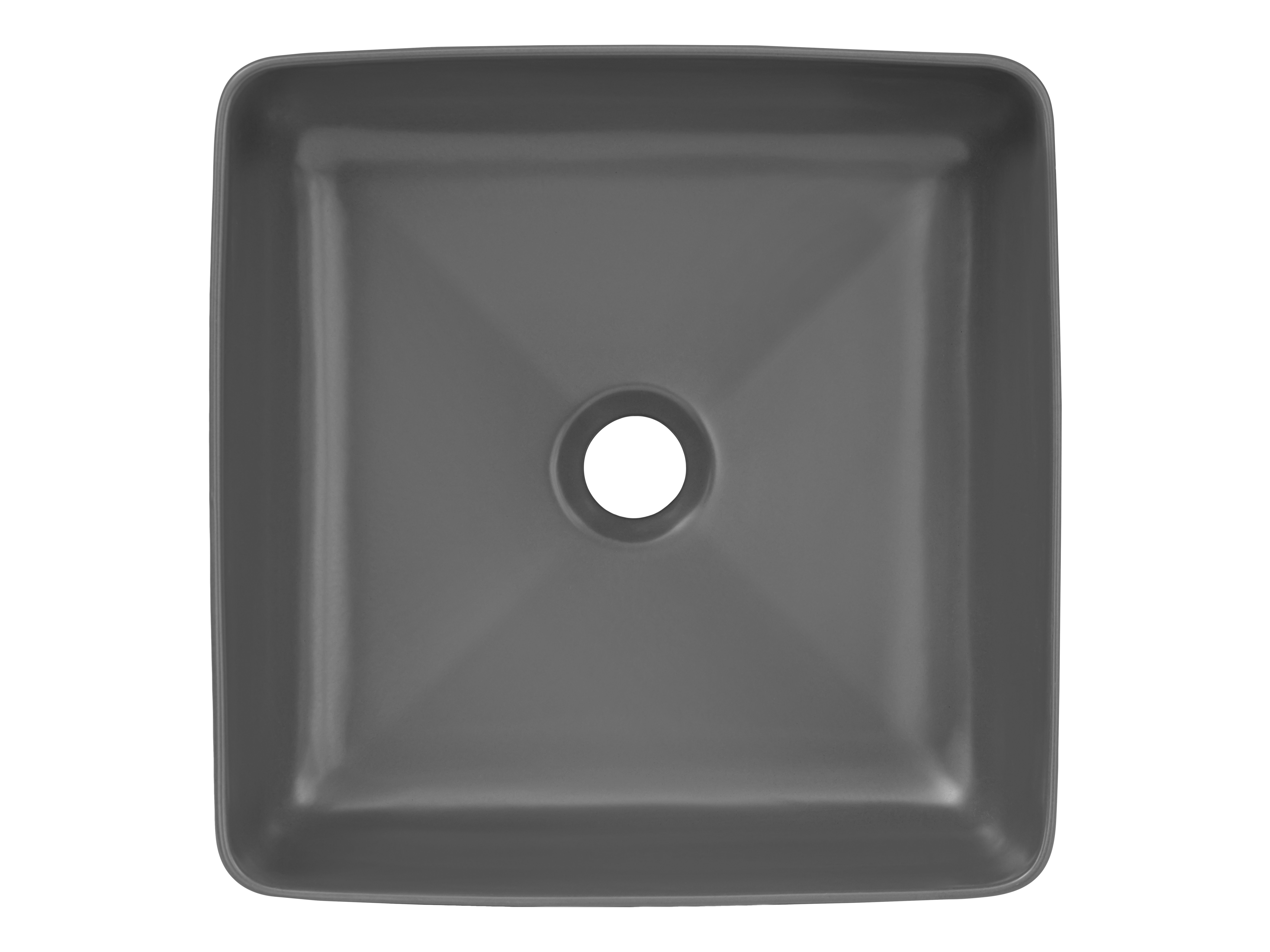 Umywalka nablatowa SLIM DP szary mat 37x13x37cm (bezpiecznie pakowana) - UM-6276_SLIM_40_GREY_DP