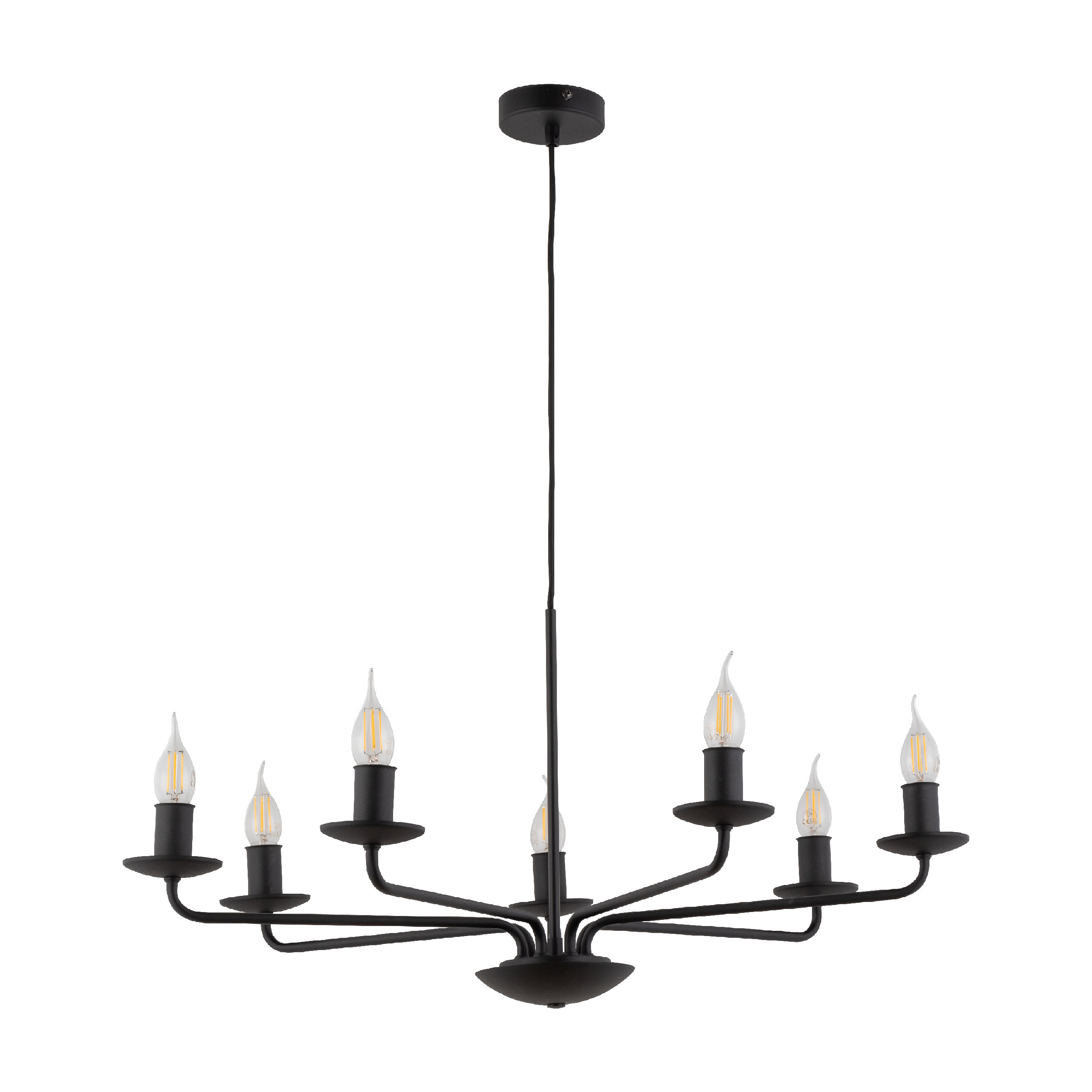 Lampa wisząca LIMAL czarna 86x72cm