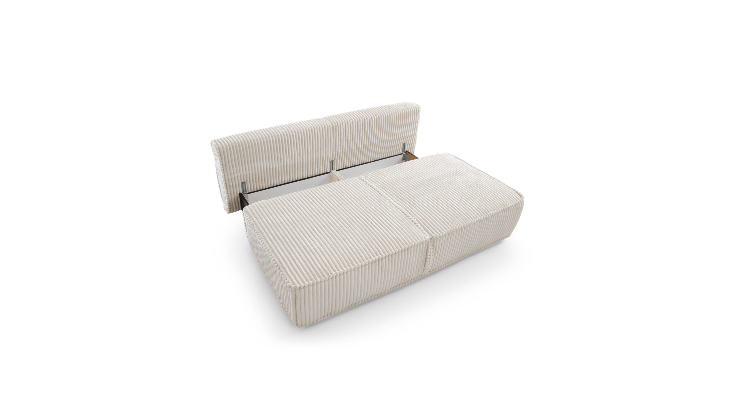 Sofa rozkładana KOMMA funkcja spania - tkanina Tilia 01 kremowa - KOMMA_SOF_TILIA01