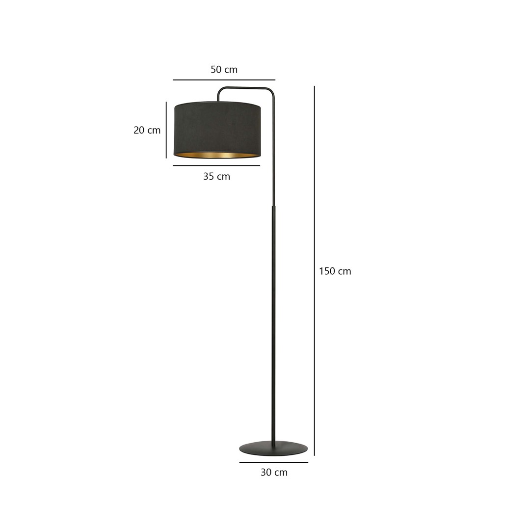 Lampa stojąca HILDE Czarny 1054/LP1 - 1054/LP1