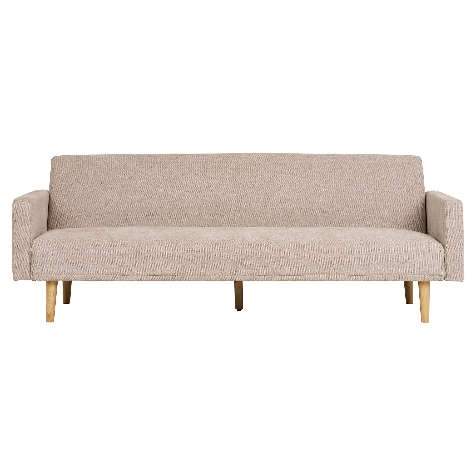Sofa rozkładana KELLS - piaskowa naturalne nogi - 1302050