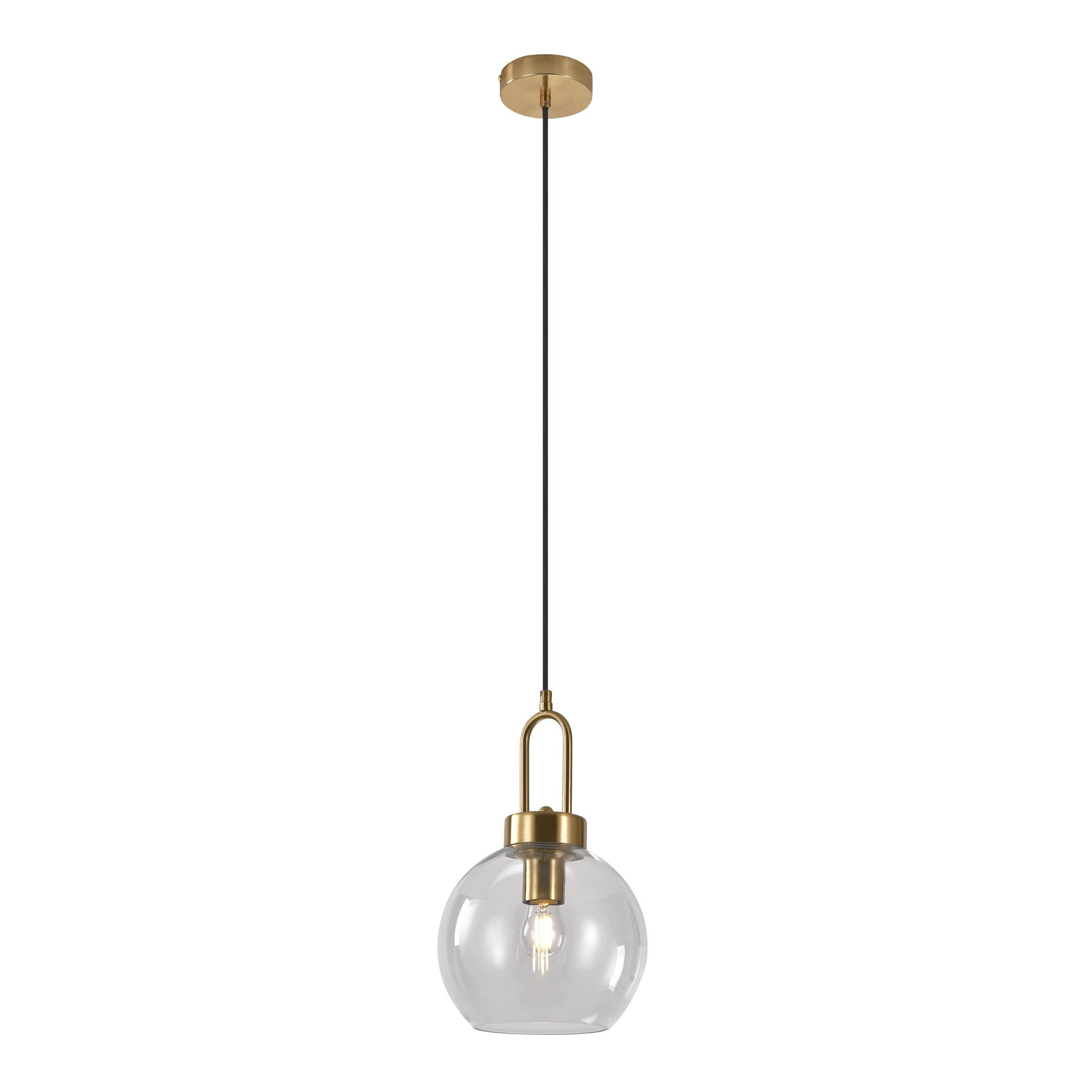 Lampa wisząca LUTON FI 20cm- transparentny, złoty - 6406100