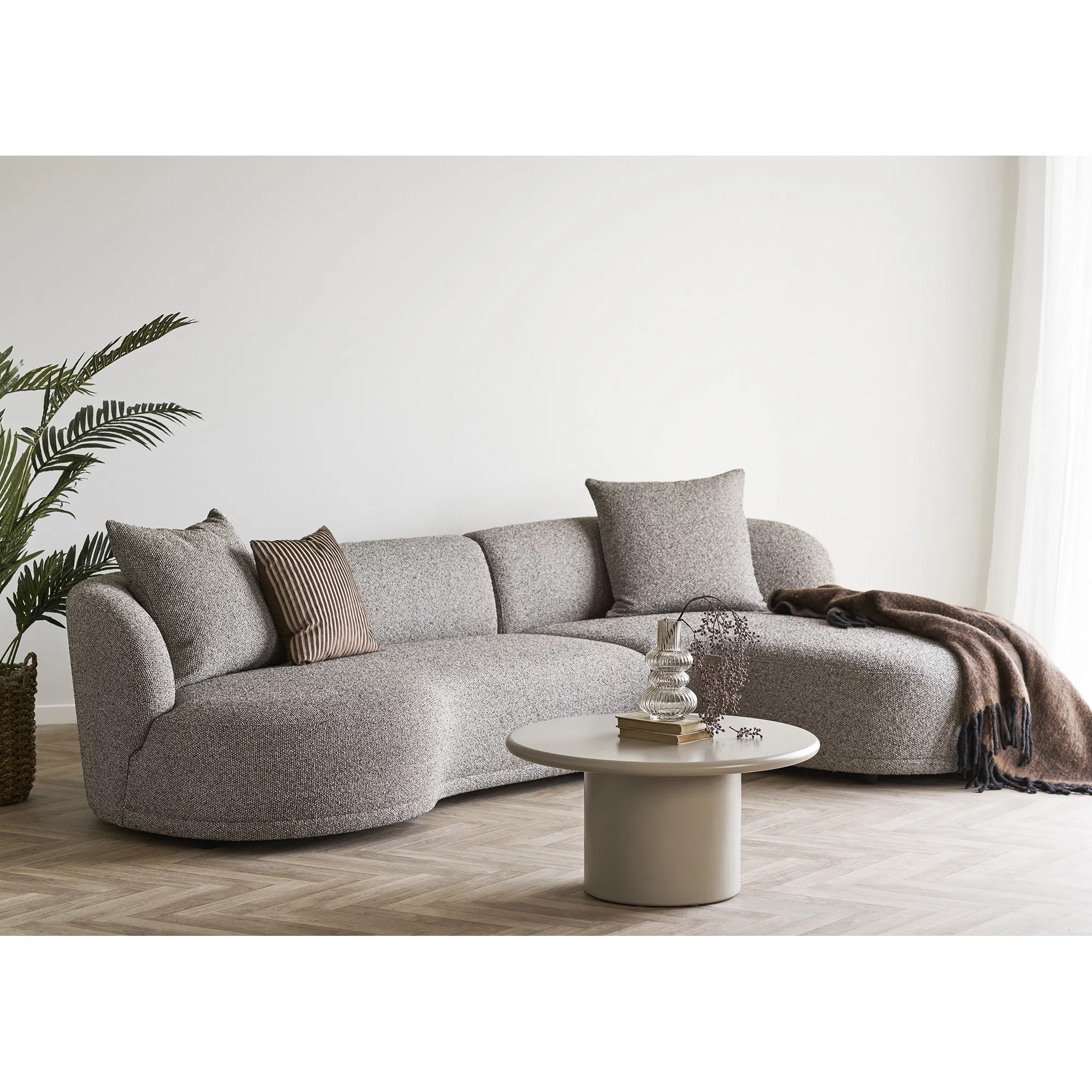 Stolik kawowy okragły NAGANO 80 cm - piakowy - 2102180