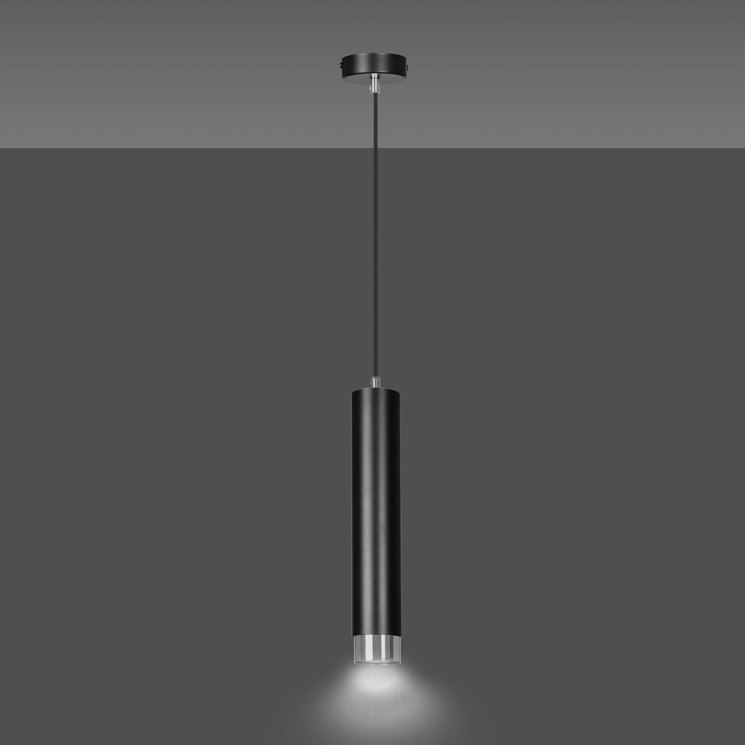 Lampa wisząca KIBO Czarny/Chrom 643/1 - 643/1