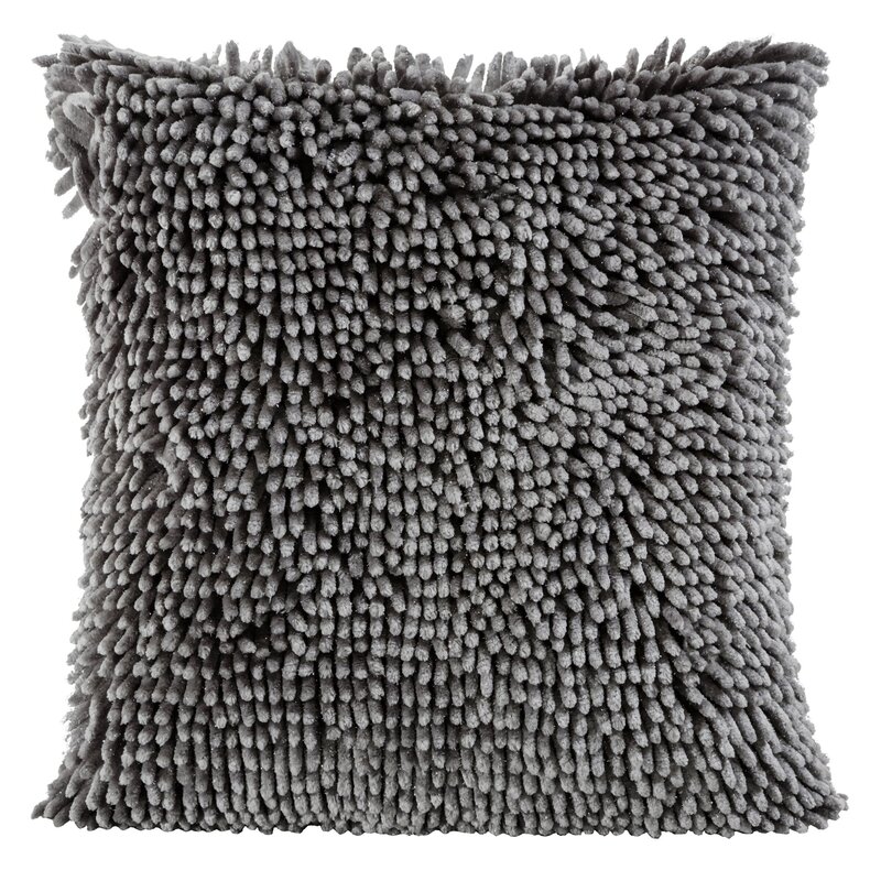 POSZEWKA SHAGGY 2 40X40 CM STALOWY - EU_326434