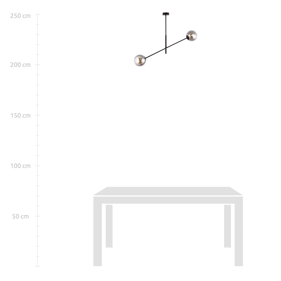 Lampa wisząca LINEAR Czarny 1167/2 - 1167/2