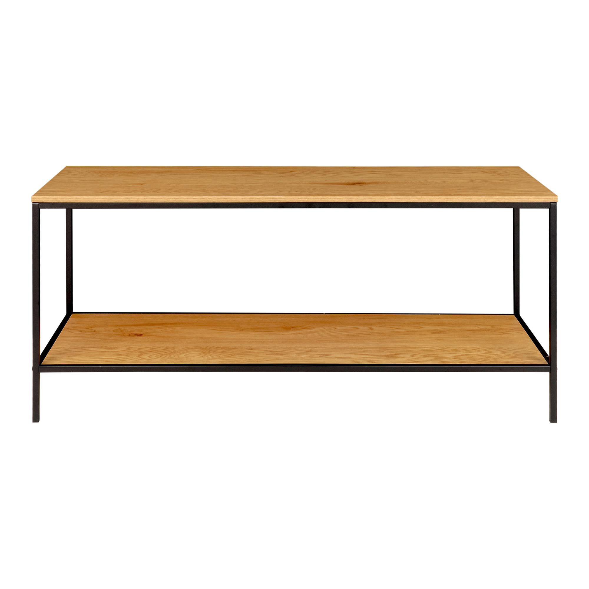 Stolik pod telewizor VITA z półką 100x36x45 cm - naturalny, czarny - 2501035