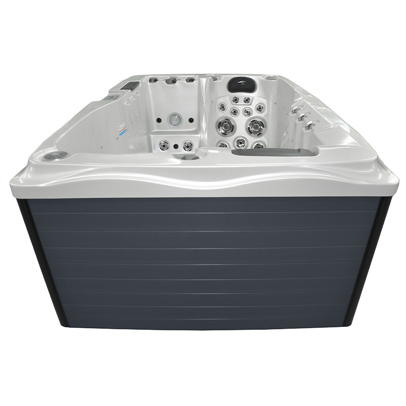 Jacuzzi ogrodowe 2-os. z hydromasażem SPA-749 200x135 cm biały/antracyt - HS_SPA749-3282