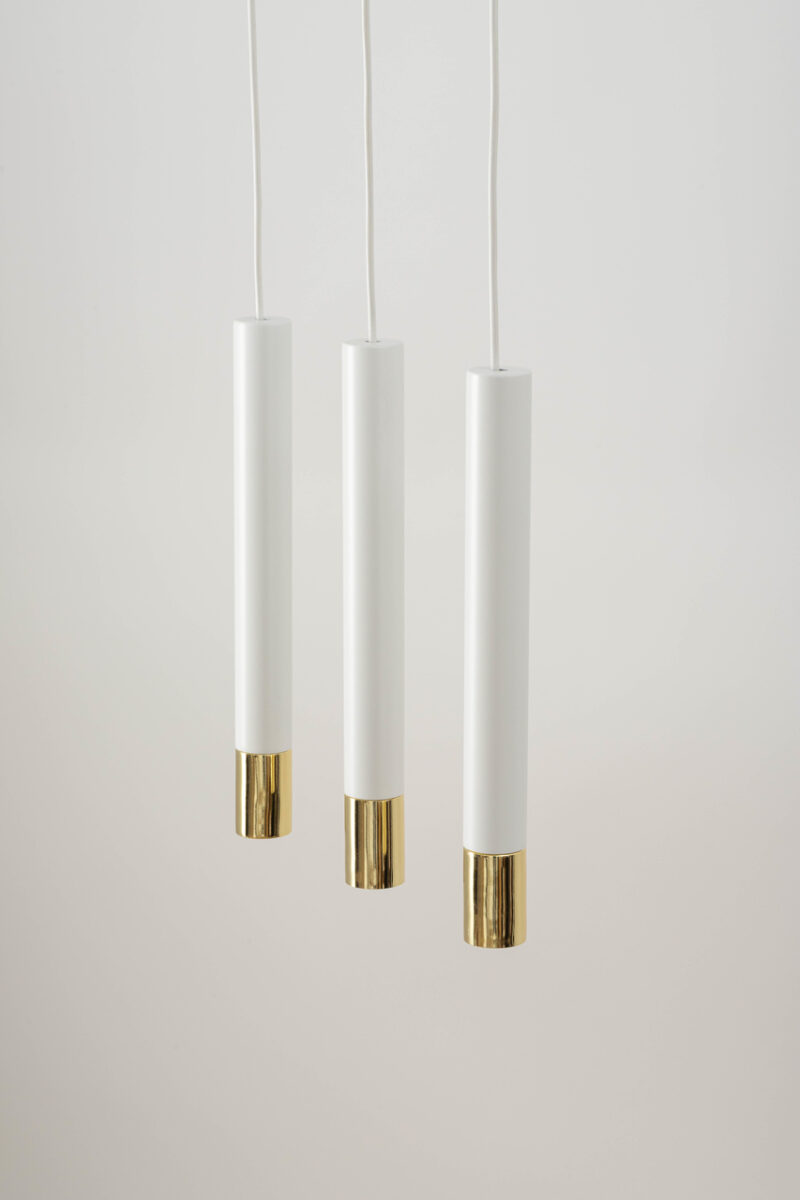 SOPEL GRAND 3 biały/złoty lampa wisząca - SI_33388