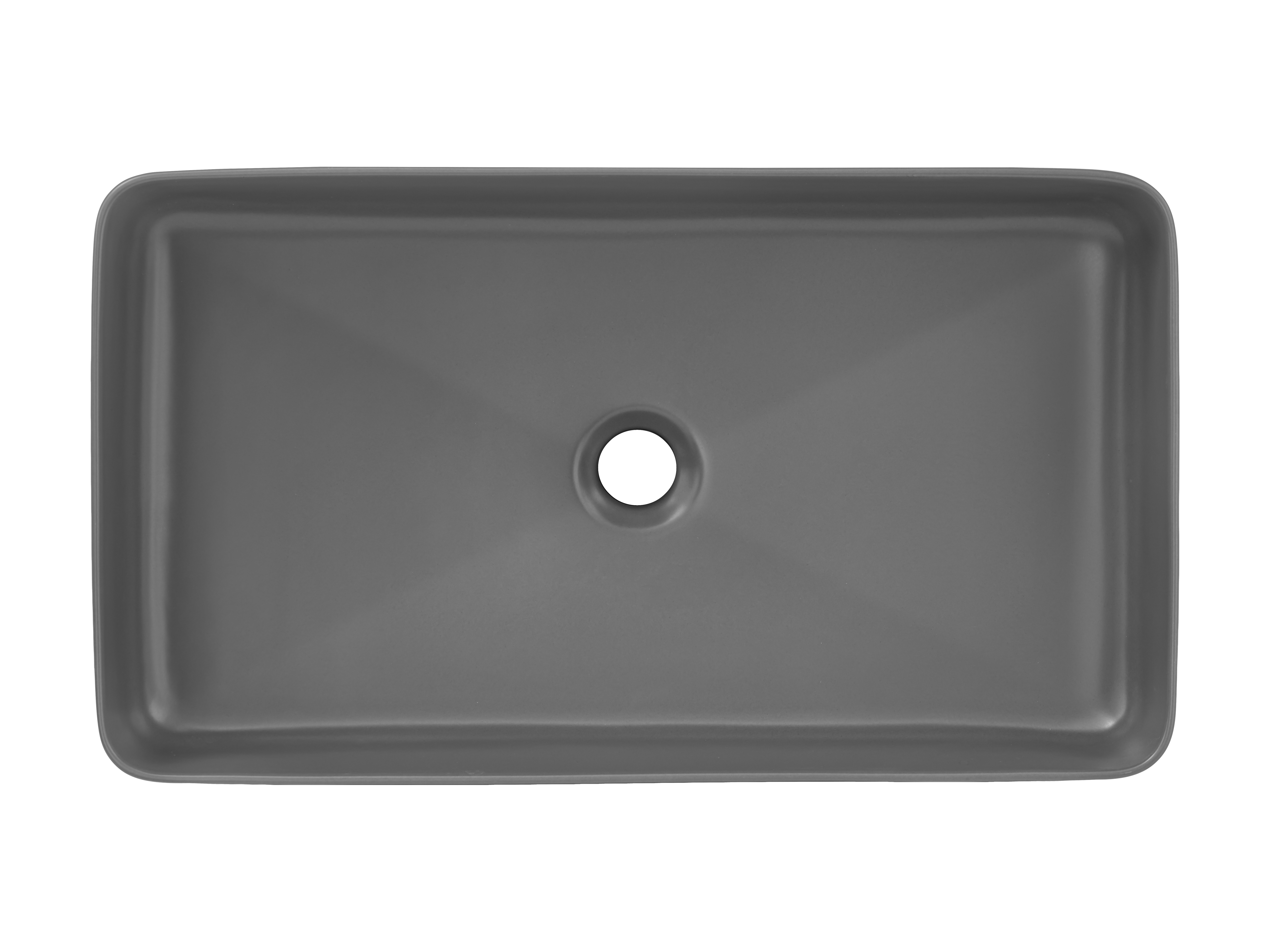 Umywalka nablatowa SLIM DP szary mat 61x11x34 (bezpiecznie pakowana) - UM-6275_SLIM_60_GREY_DP