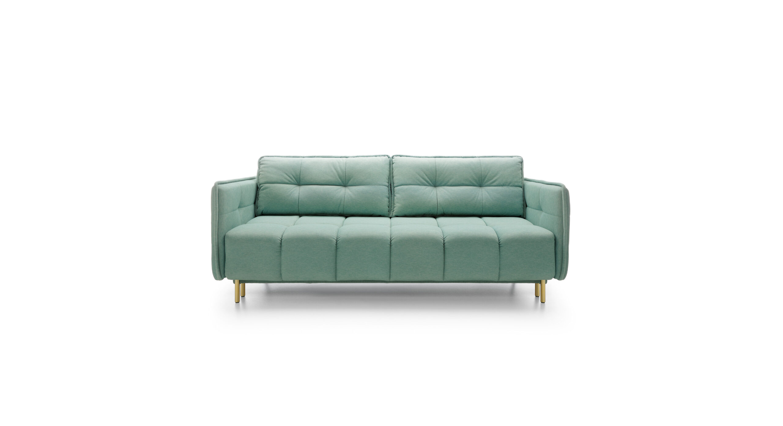 Sofa rozkładana CAVOLA GOLD funkcja spania - tkanina Castel 34 miętowy - CAVOLA_SOF_CASTEL34