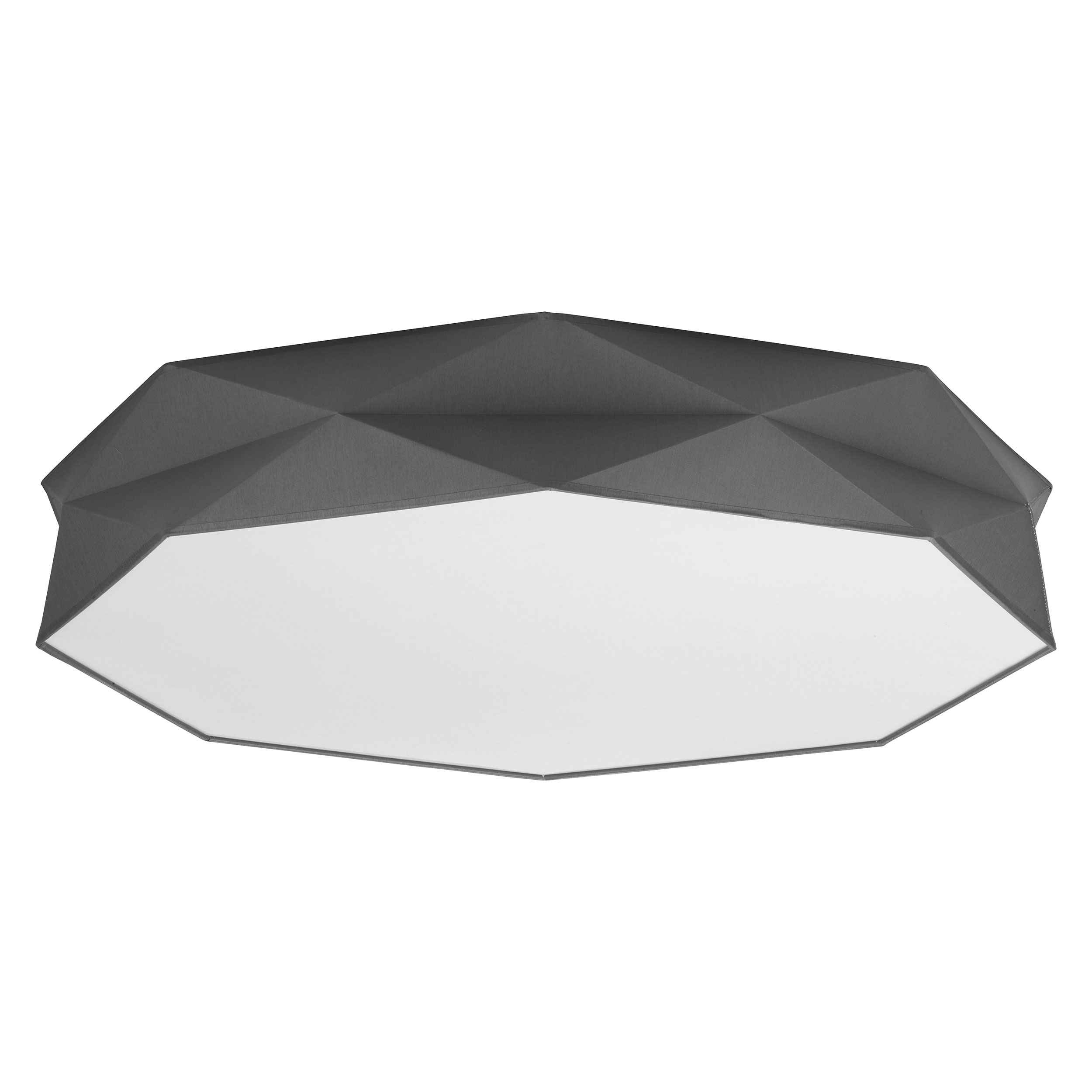 Lampa sufitowa KANTOOR szara z białym kloszem 78x17cm - TK_4223
