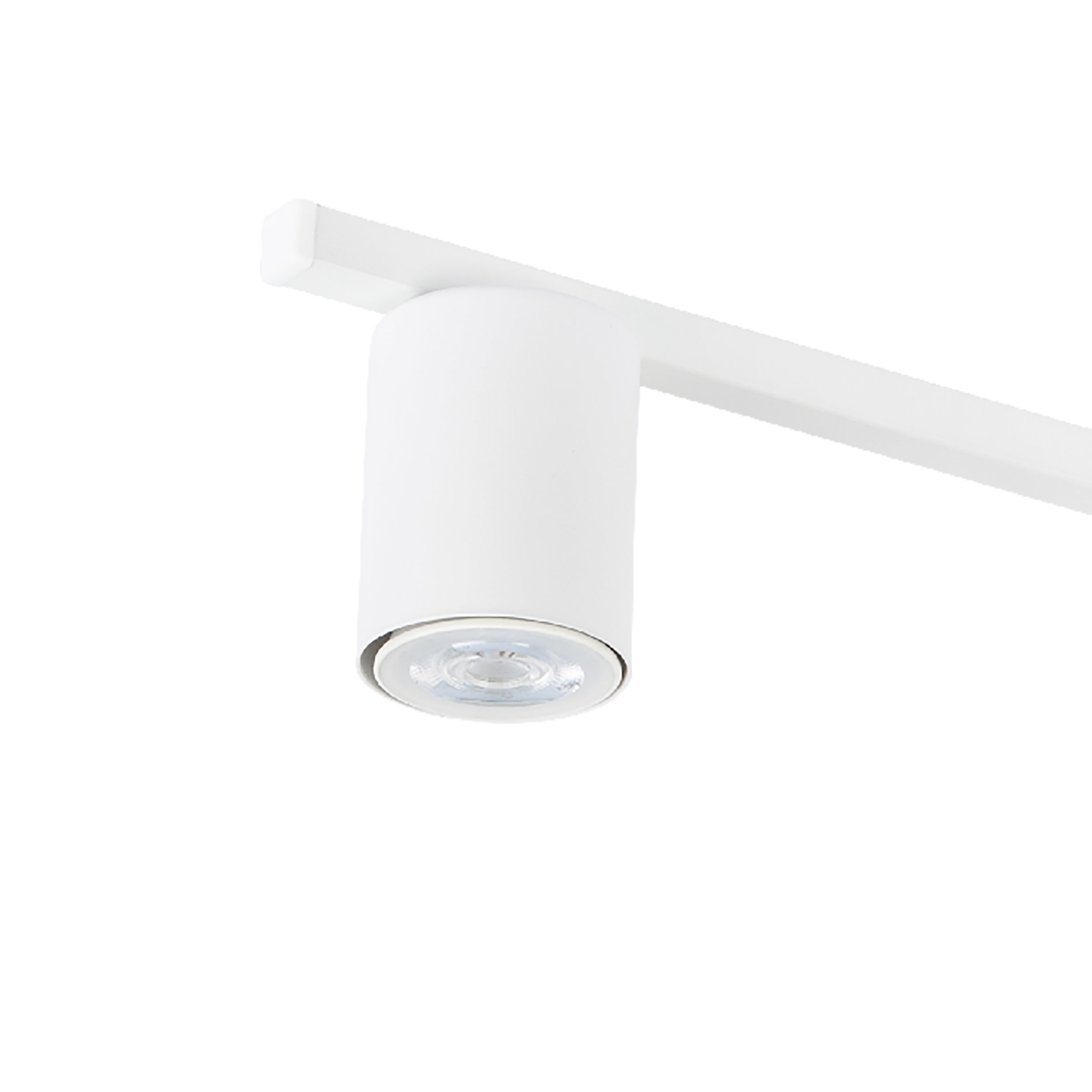 Lampa sufitowa LOGAN biała na listwie metalowej 100x11x5cm - TK_4571