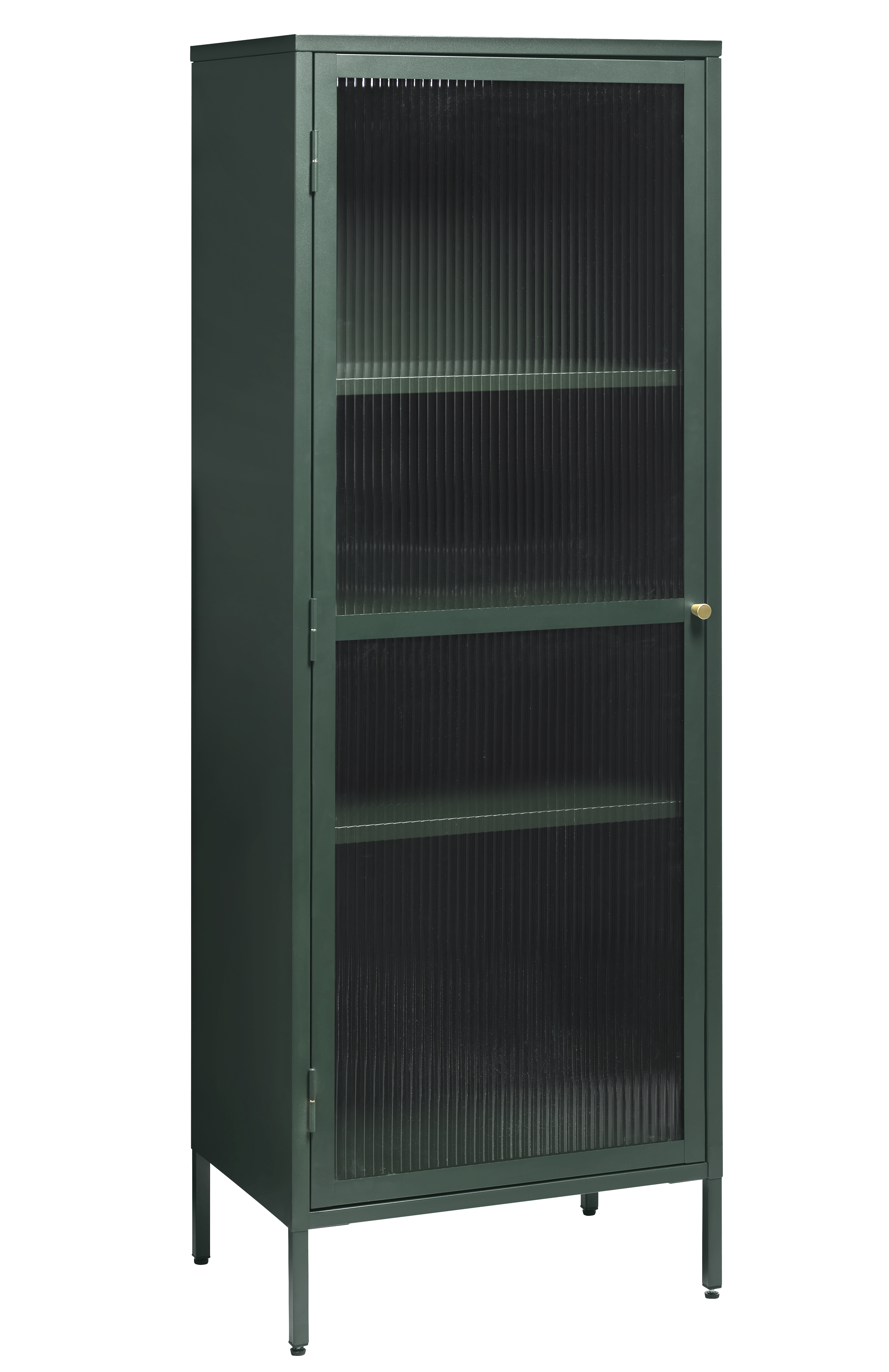 Witryna niska BRONCO 1-drzwiowa W160 cm - zielony, złoty - UN_44600200