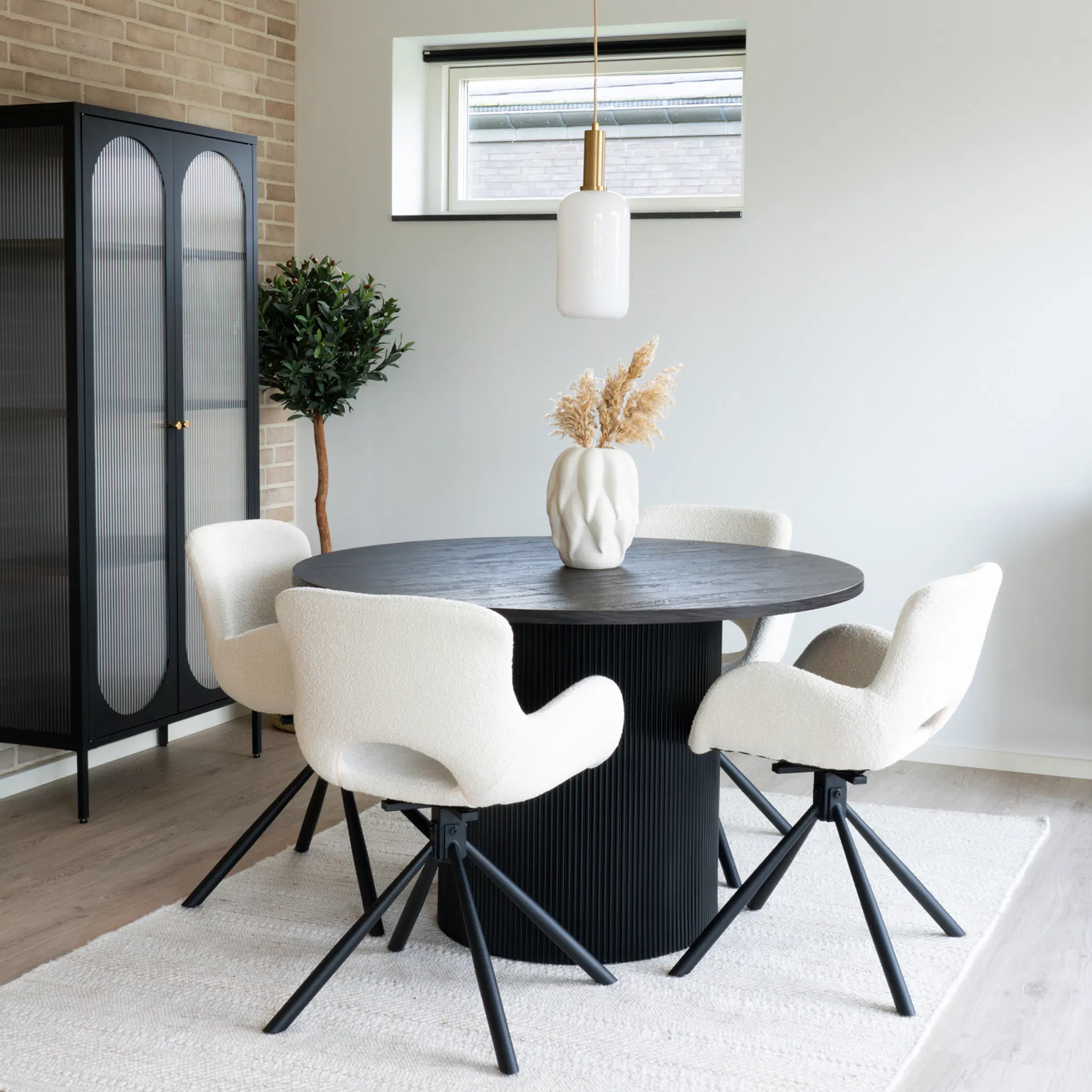 Stół okrągły BOAVISTA 2 Brązowy FI 120 - 2601020