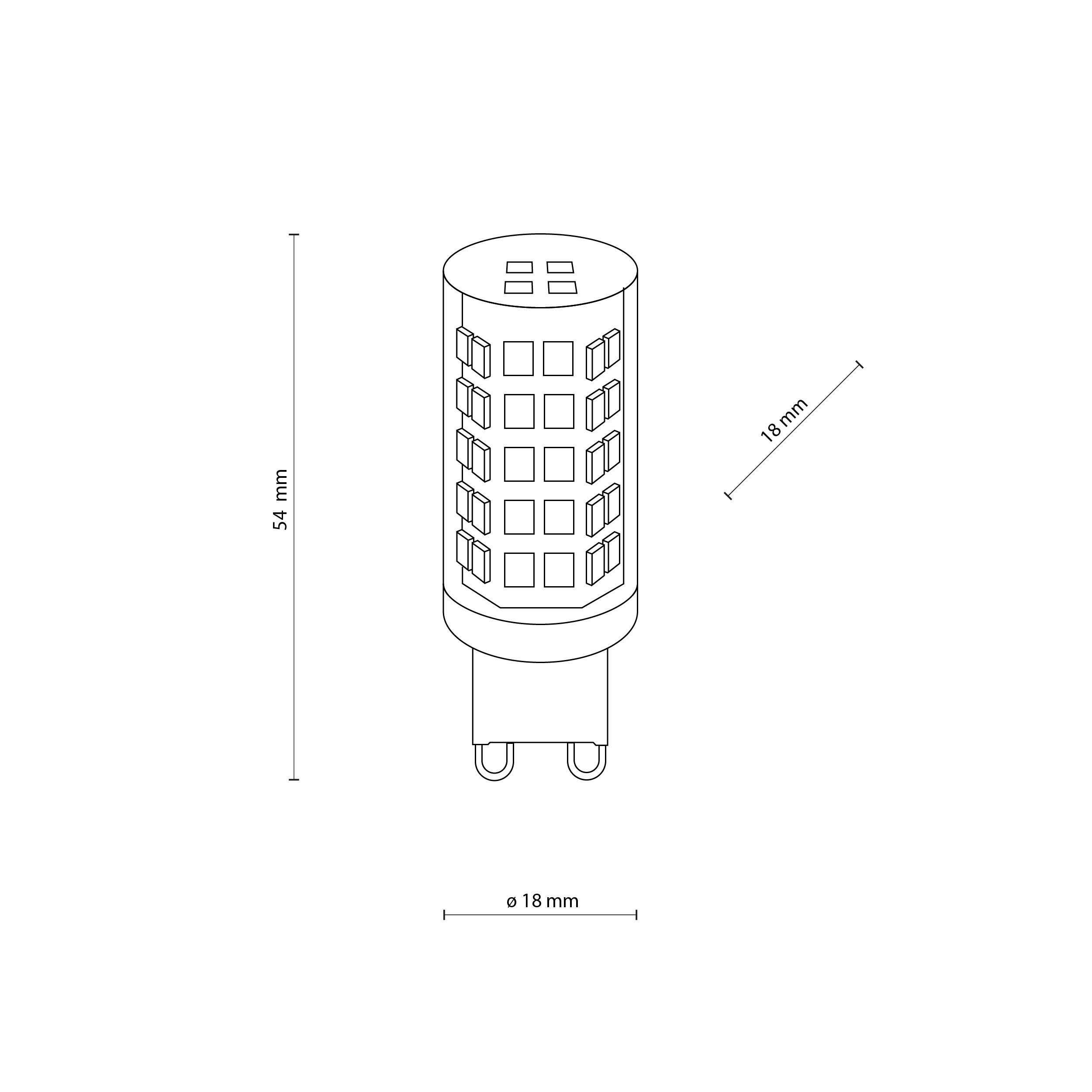 Żarówka G9 Led 4000 K - TK_3132
