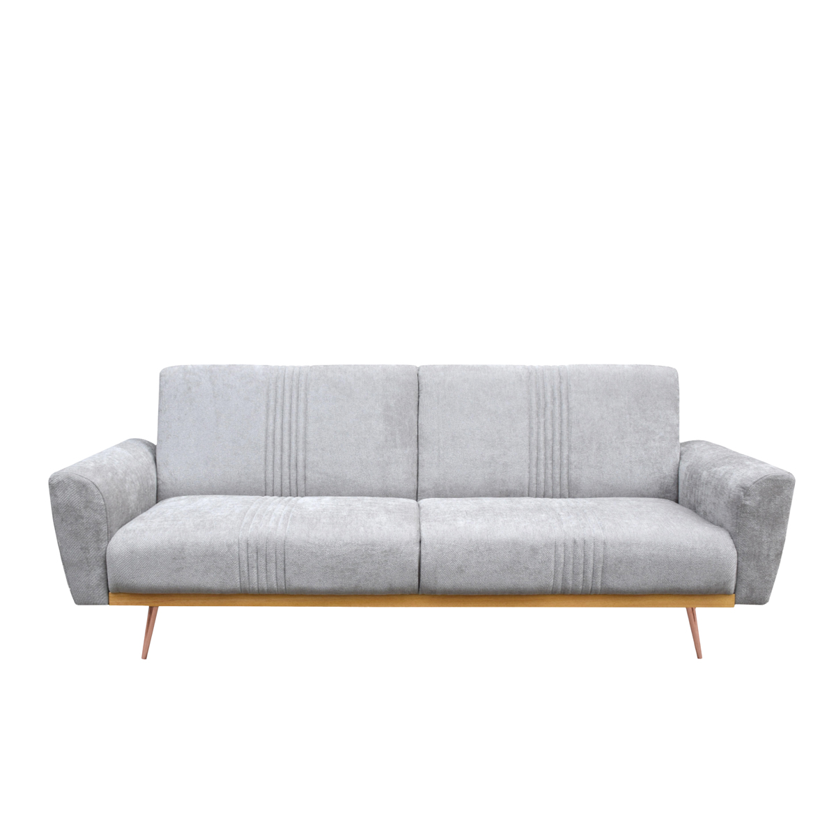 Sofa 3-osobowa z funkcją spania SAMTIGE szara 212x84x86.5 cm - HO_219791