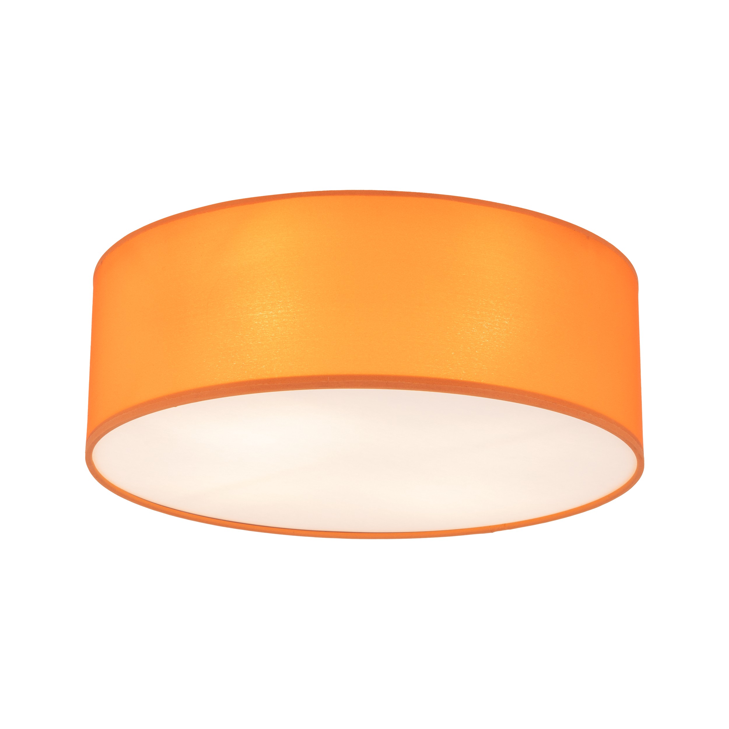 Lampa sufitowa NICOLA pomarańczowa metalowa okrągła 38x14cm - TK_10153