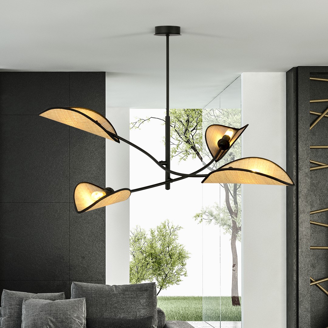 Lampa sufitowa LOTUS Czarny 1108/4 - 1108/4