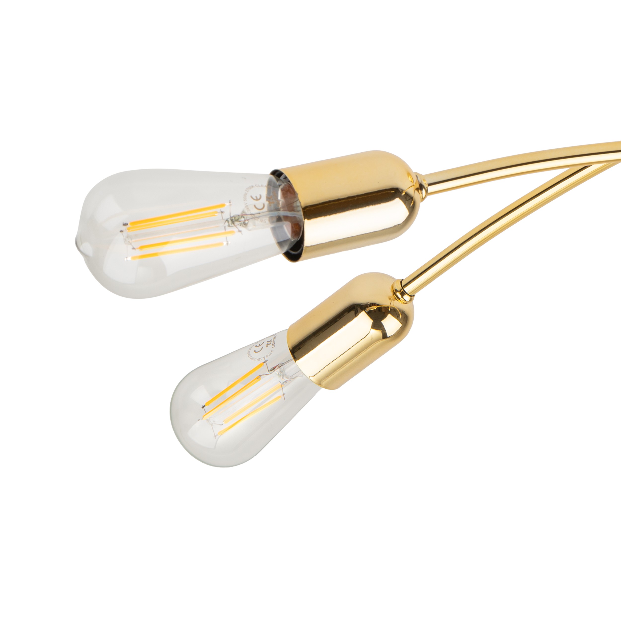 Lampa sufitowa HELIX złota metalowa 62x20cm - TK_4688